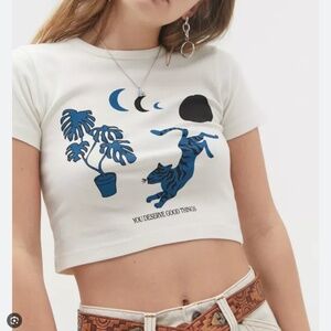 You Deserve Good Things Cropped Tee